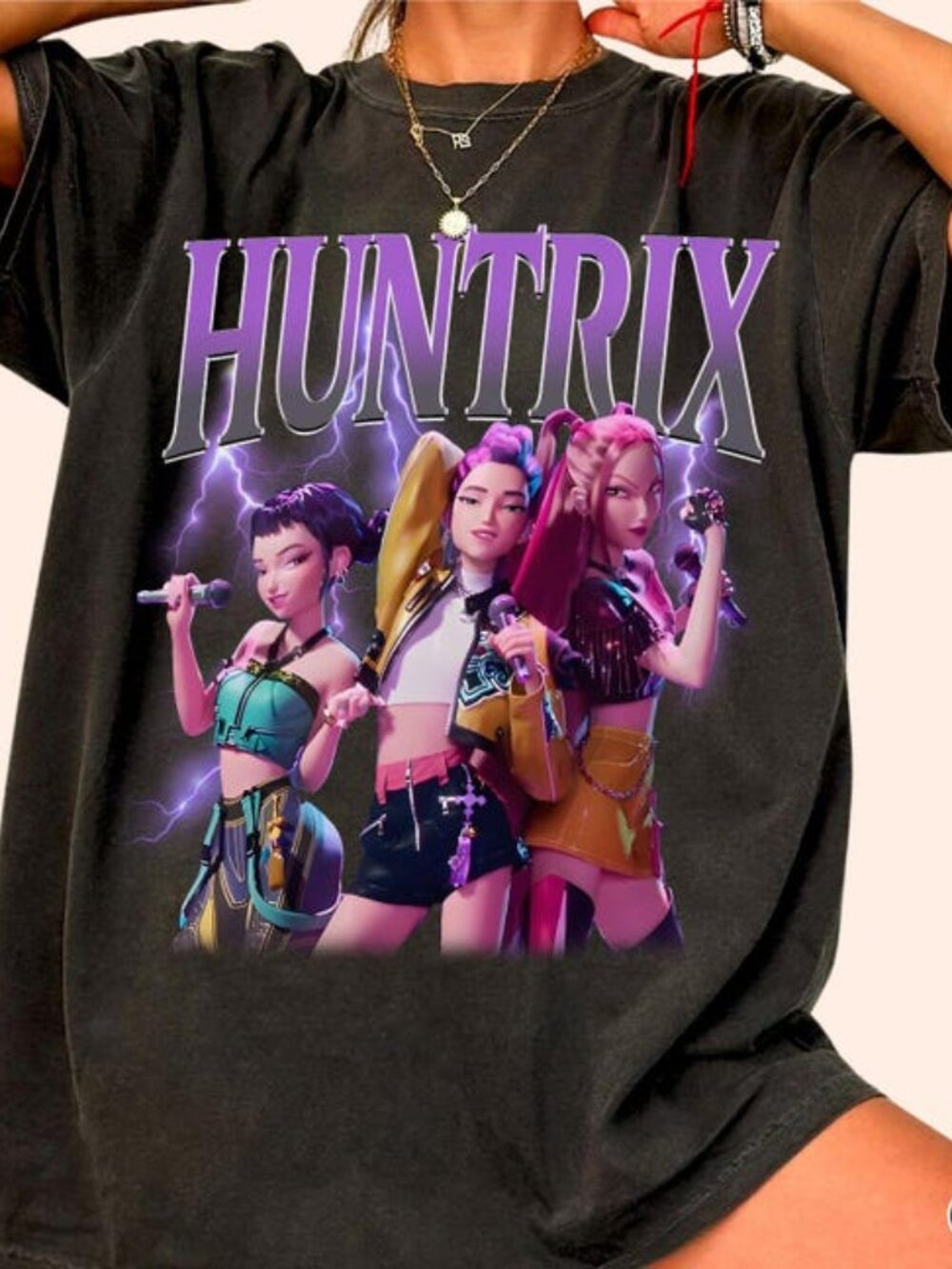 Huntrix Girls Shirt, Huntrix Demon Hunters TShirt, Mira Rumi Joey Shirt